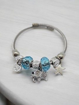 BRACELET BOHEME BLEU ELEPHANT 1